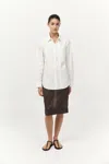 St Agni Tie Back Shirt In White