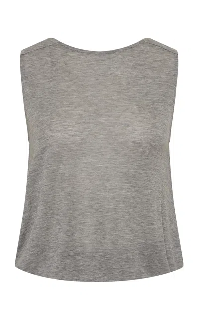 St Agni St. Agni Tissue Jersey Lyocell Top In Gray