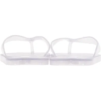 St Agni St. Agni Transparent Jelly Flip Flops In White