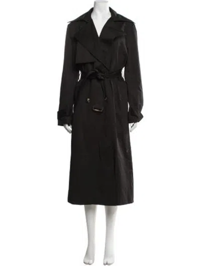 Pre-owned St Agni Trench Coat In Black