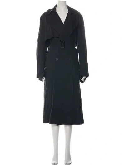 Pre-owned St Agni Trench Coat In Blue