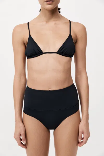 St Agni Triangle Bikini Top In Black