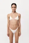 St Agni Triangle Bikini Top In White