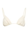 St Agni Triangle Bikini Top In White