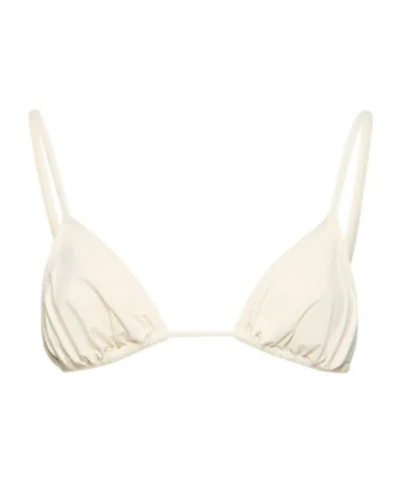 St Agni Triangle Bikini Top In White