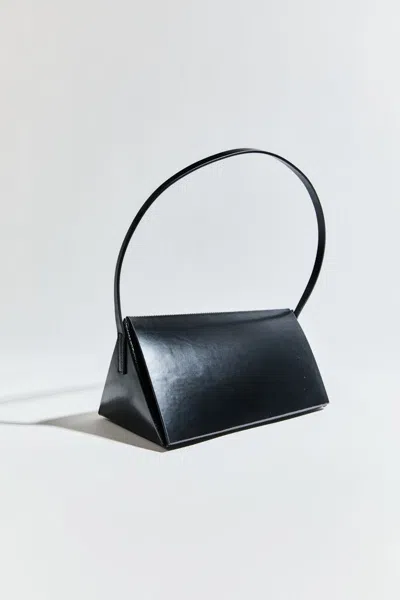 St Agni Triangle Origami Shoulder Bag In Black