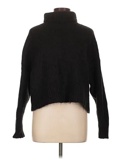 Pre-owned St Agni Turtleneck Sweater In Black