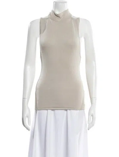 Pre-owned St Agni Turtleneck Sweater In Neutral