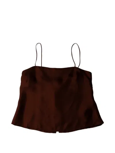 St Agni Twill Cami In Brown