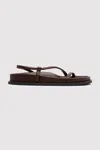 St Agni Twist Sandal In Brown