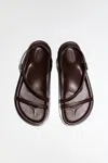 St Agni Twist Sandal In Chocolate