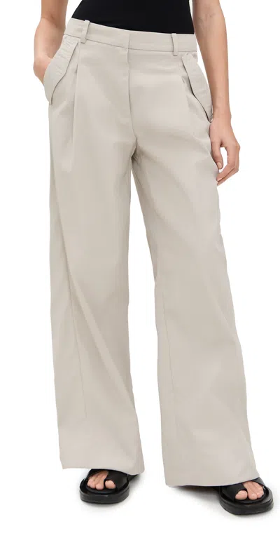 St Agni Utility Pleat Pants Creme