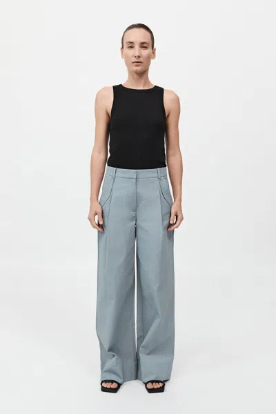 St Agni Utility Pleat Pants In Glacier