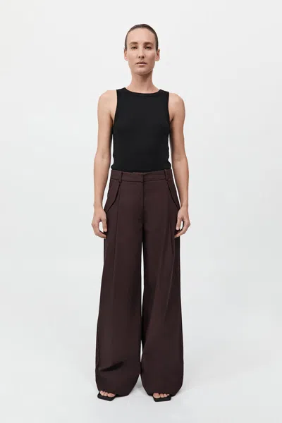 St Agni Utility Pleat Pants In Port