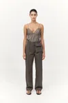 St Agni Utility Pocket Pants In Gray