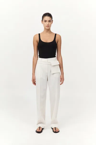 St Agni Utility Pocket Pants In White
