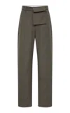 St Agni Utility Pocket Wool-blend Pants In Khaki