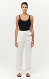St Agni Utility Pocket Wool-blend Pants In Off-white