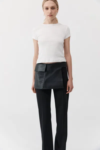 St Agni Utility Skirt Belt In Black