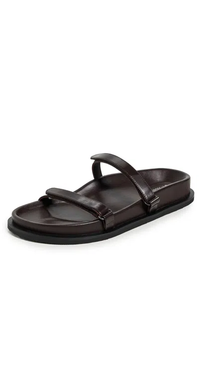 St Agni Utility Slides Coffee In Brown