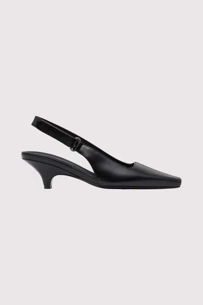 St Agni Utility Sling Back Heel In Black