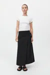 St Agni Utility Wrap Skirt In Black