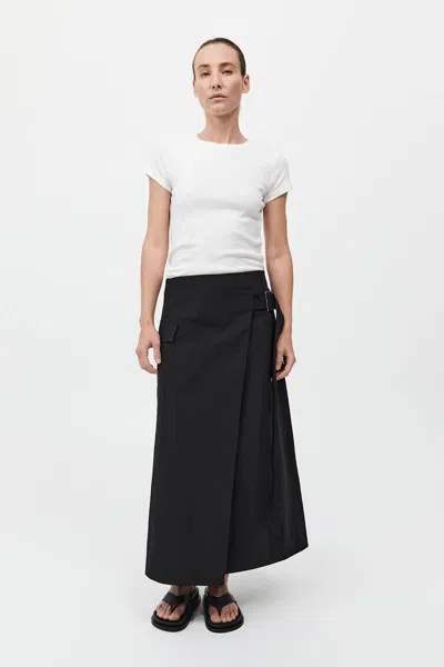 St Agni Utility Wrap Skirt In Black