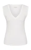 St Agni V-neck Organic-cotton Tank Top