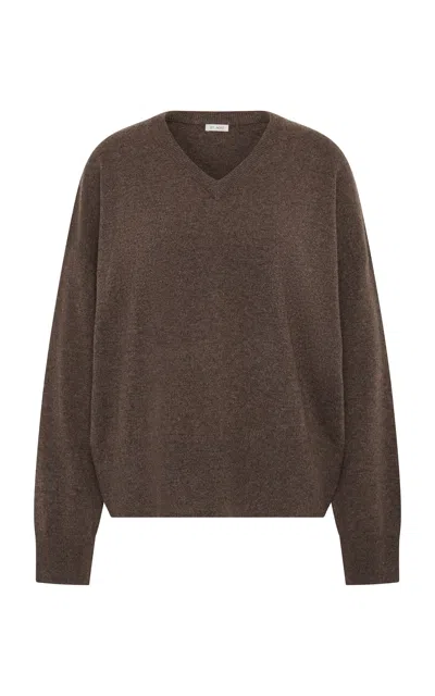 St Agni St. Agni V Ribbed Cashmere Sweater In Brown