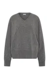 St Agni St. Agni V Ribbed Cashmere Sweater In Gray