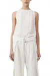 St Agni Viscose Shell Top In White