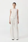 St Agni Viscose Shell Top In Off White