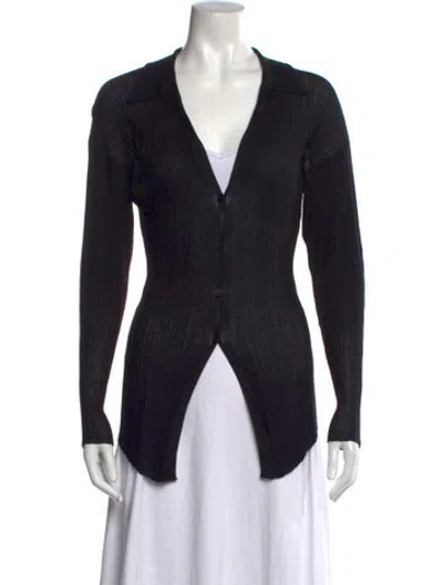 Pre-owned St Agni V-neck Sweater In Black