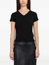 St Agni V-neck T-shirt In Black