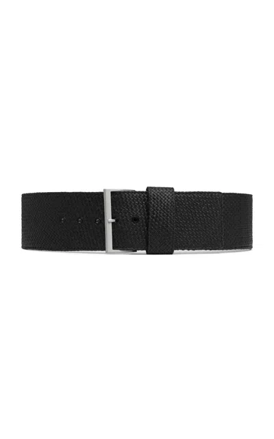 St Agni Wide Classic Belt In Black