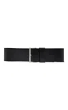 St Agni Wide Classic Belt In Black