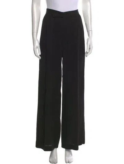 Pre-owned St Agni Wide Leg Pants In Black