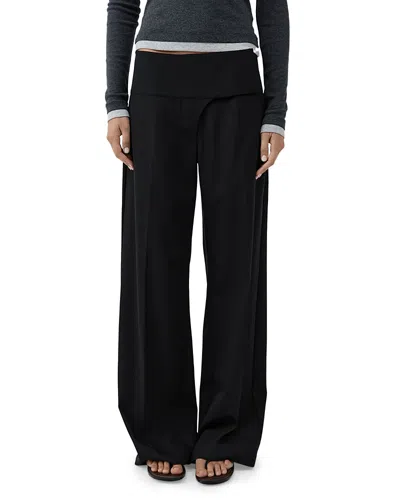 St Agni Wide Leg Pants In Black