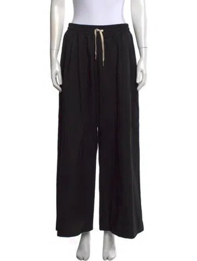 Pre-owned St Agni Wide Leg Pants In Black