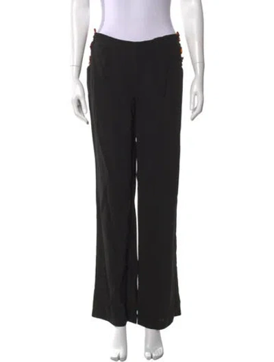 Pre-owned St Agni Wide Leg Pants In Black
