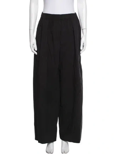 Pre-owned St Agni Wide Leg Pants In Black