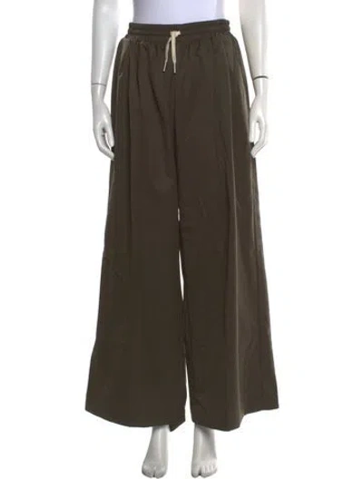 Pre-owned St Agni Wide Leg Pants In Green