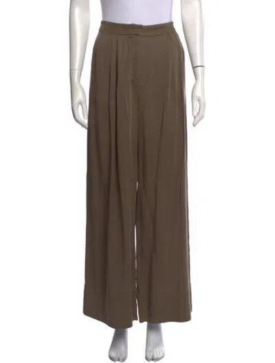 Pre-owned St Agni Wide Leg Pants In Green