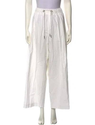 Pre-owned St Agni Wide Leg Pants In White