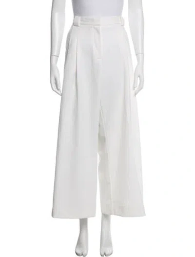 Pre-owned St Agni Wide Leg Pants In White