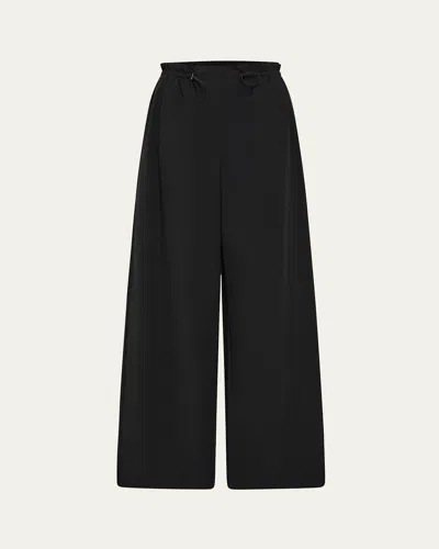 ST AGNI WIDE-LEG PAPER BAG PANTS
