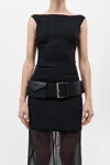 St Agni Wide Utility Belt In Black