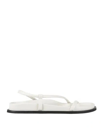 St Agni St. Agni Woman Sandals Off White Size 11 Leather