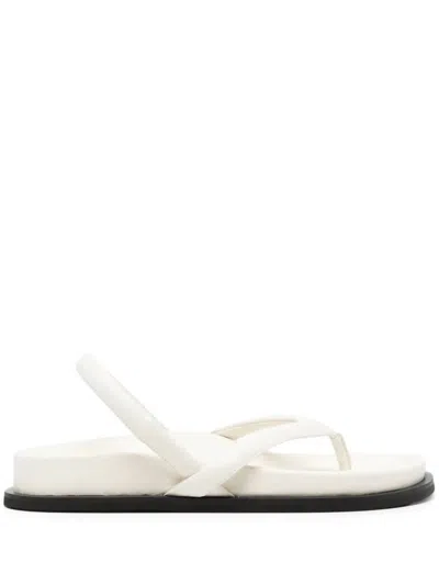 St Agni Women's Slingback Thong Sandal In Tofu