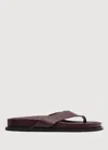 St Agni Women's Thong Slide In Bordeaux In Burgundy